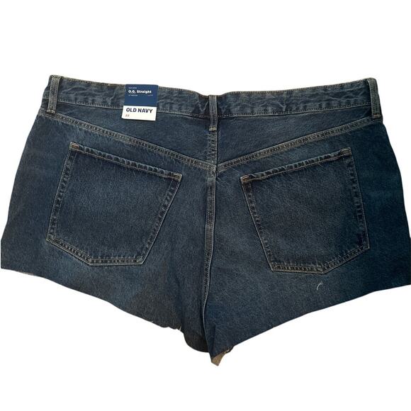 NWT Old Navy Plus Size Women's Denim Shorts OG Straight High Rise Size 22 - Picture 2 of 5